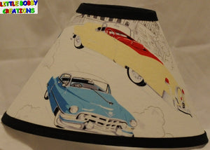 Classic Cars Fabric Lamp Shade (10 Sizes to Choose From!)