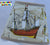 Nautical Sail Boat Vintage Ship Half Moon Fabric Lamp Shade (10 Sizes to Choose From!)