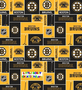 Boston Bruins NHL Hockey Fabric Lamp Shade (All Handmade After Order is Placed)  (10 Sizes to Choose From)