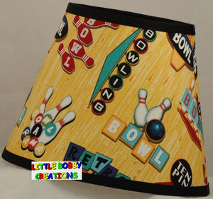 Bowling Bowling Pins Bowling Balls Fabric Lamp Shade (10 Sizes to Choose From)