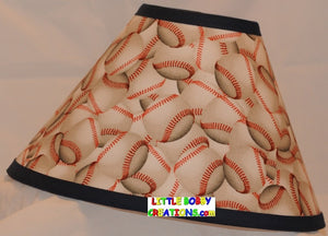 Sports Baseball Baseballs Fabric Lamp Shade (10 Sizes to Choose From!)