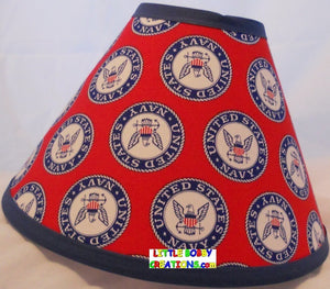 US Military Navy Fabric Lamp Shade (10 Sizes to Choose From!)