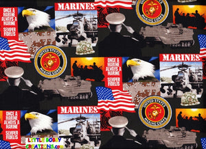 US Military Marine Corp Semper Fi Fabric Lamp Shade (10 Sizes to Choose From!)