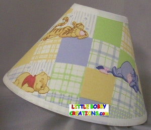 Disney Winnie the Pooh Piglet Tigger Fabric Lamp Shade (10 Sizes to Choose From)