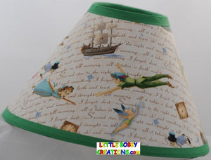 Disney Peter Pan Fabric Lamp Shade (10 Sizes to Choose From) (NOTICE: We WILL NOT Sell this Fabric Seperately)