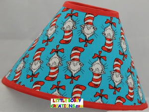 Dr Seuss Cat in the Hat Fabric Lamp Shade (10 Sizes to Choose From)