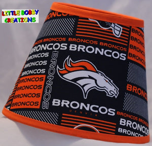 NFL Denver Broncos Fabric Lamp Shade (10 Sizes to Choose From)