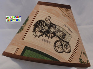 Country Tractor Fabric Lamp Shade (10 Shades to Choose From!)