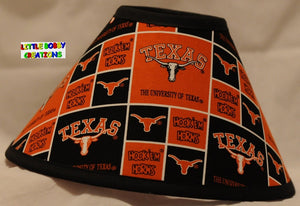 NCAA University of Texas Fabric Lamp Shade  (10 Sizes to Choose From!)