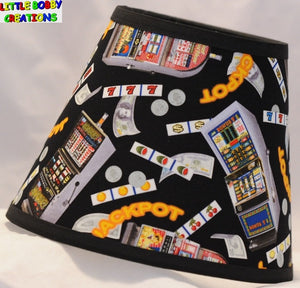 Casino Poker Jackpot Gaming Las Vegas Fabric Lamp Shade  (10 Sizes to Choose From!)