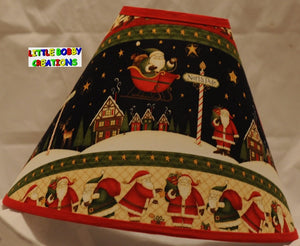Christmas Santa Clause Fabric Lamp Shade (10 Sizes to Choose From)