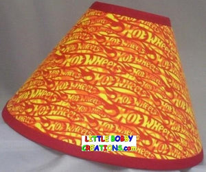Hot Wheels Orange Flames Fabric Lamp Shade (10 Sizes to Choose From!!!)