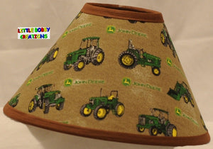 Country Tractor Fabric Lamp Shade (10 Shades to Choose From!)