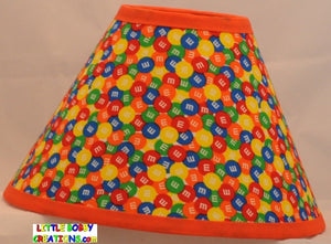 Nursey Primary M&M M and M Fabric Lamp Shade (10 Sizes to Choose From!)