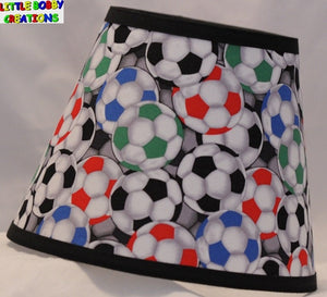 Soccer Soccerballs Socer Balls Fabric Lamp Shade (10 Sizes to Choose From)