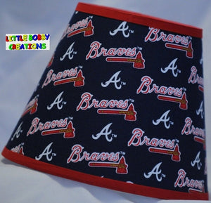 MLB Atlanta Braves Fabric Lamp Shade (10 Sizes to Choose From!)