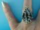 Fusion Shell and Sea Fan Coral Ring, Sterling Silver Ring, Ocean Jewelry, Beach Jewelry, Statement Ring,