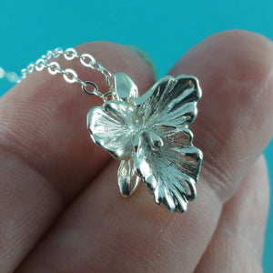Cattleya Necklace, Silver Flower Necklace, Silver Orchid Necklace, Silver Necklace, Cattleya Orchid, Wedding Bridesmaid Gifts