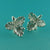 Sterling Silver Cattleya Orchid Post Earrings, Orchid Wedding Jewelry, Silver Orchid Jewelry
