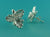 Sterling Silver Cattleya Orchid Post Earrings, Orchid Wedding Jewelry, Silver Orchid Jewelry
