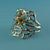 Sea Fan Coral Ring with a cute 14k Gold Starfish, Sea Fan Coral Ring, Starfish Ring, Mixed Media Ocean Inspired Ring, Ocean Inspired Jewelry