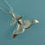 Mother & Child Whale Tail Pendant Set, Silver Beach Pendant, Baby Whale Tail Pendant, Whale Tail Jewelry, Whale Pendant, Beach Jewelry