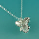 Cattleya Necklace, Silver Flower Necklace, Silver Orchid Necklace, Silver Necklace, Cattleya Orchid, Wedding Bridesmaid Gifts