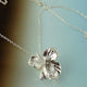 Cattleya Necklace, Silver Flower Necklace, Silver Orchid Necklace, Silver Necklace, Cattleya Orchid, Wedding Bridesmaid Gifts