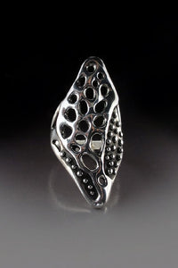 Fusion Starfish and Coral Saddle Ring, Starfish and Sea Fan Coral Ring