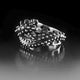 Fusion Upside Down Starfish Tentacle Ring, Sea Life Jewelry, Tentacle Ring, Ocean Jewelry, Beach Jewelry