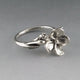 Sterling Silver Flower Ring, Just a Pretty Flower Ring, Floral Ring, Forget Me Not Ring