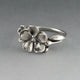 Sterling Silver Flower Ring, Just a Pretty Flower Ring, Floral Ring, Forget Me Not Ring