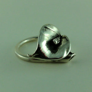 Calla Lily Ring, Unique Adjustable Calla Lily Ring in Sterling Silver, Adjustable Ring, Flower ring, silver ring, Calla Lily Jewelry,