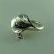 Calla Lily Ring, Unique Adjustable Calla Lily Ring in Sterling Silver, Adjustable Ring, Flower ring, silver ring, Calla Lily Jewelry,