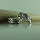 Sterling Silver Twig and Leaf Wedding Band Set, Tree Branch Wedding Set, Twig and Leaf Ring, Twig Wedding Band, Branch  Bands