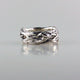 Sterling Silver Twig and Leaf Wedding Band, Tree Branch Ring, Leaf Ring, Twig Ring, Twig and Leaf Ring, Twig Wedding Band, Branch  Band