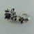 Mom's and Daughters matching rings, Forget me Not Rings, Silver Mom's and Daughters Floral Rings, Silver Ring Set, For me and my Daughter