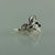 Open Heart Mother's Ring with Gemstones, Three stone ring with leaves and twigs, Silver Leaf and Twig Ring, Heart & Leaf Ring, Twig Ring
