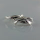 14k Gold or Sterling Silver, Leaf and Twig Wedding Set, Sterling Silver Leaf and Twig Rings, Tree Branch Ring, Leaf Ring, Twig Wedding Rings