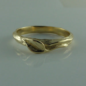 Leaf and Twigs Wedding Band, Twig Wedding Band in White, Yellow, Rose Gold,14k, Leaf Ring, Twig Wedding Band, Engagement Ring
