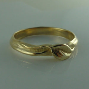 Leaf and Twigs Wedding Band, Twig Wedding Band in White, Yellow, Rose Gold,14k, Leaf Ring, Twig Wedding Band, Engagement Ring