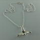 Small Sterling Silver Whale Tail Necklace, Silver Beach Pendant, Sea Life Jewelry, Whale Tail Jewelry, Whale Pendant, Beach Jewelry