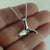 Small Sterling Silver Whale Tail Necklace, Silver Beach Pendant, Sea Life Jewelry, Whale Tail Jewelry, Whale Pendant, Beach Jewelry