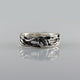 Twig and Leaf Mens Wedding Band, Gold Alternative Wedding Band, Gold Twig Ring, Silver Leaf Wedding Band, Twig Wedding Ring by Dawn Vertrees