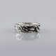 Twig and Leaf Mens Wedding Band, Gold Alternative Wedding Band, Gold Twig Ring, Silver Leaf Wedding Band, Twig Wedding Ring by Dawn Vertrees