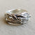 Twig and Leaf Engagement, Wedding Band, Raw Rough Uncut Diamond, One of a kind hand sculpted Twig Wedding Band by Dawn Vertrees