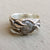 Twig and Leaf Engagement, Wedding Band, Raw Rough Uncut Diamond, One of a kind hand sculpted Twig Wedding Band by Dawn Vertrees