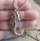 Sterling Silver Seahorse Pendant, Sterling Silver Ocean Inspired Seahorse Pendant, Hand Sculpted by me, Dawn Vertrees