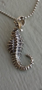 Sterling Silver Seahorse Pendant, Sterling Silver Ocean Inspired Seahorse Pendant, Hand Sculpted by me, Dawn Vertrees