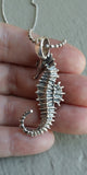 Sterling Silver Seahorse Pendant, Sterling Silver Ocean Inspired Seahorse Pendant, Hand Sculpted by me, Dawn Vertrees